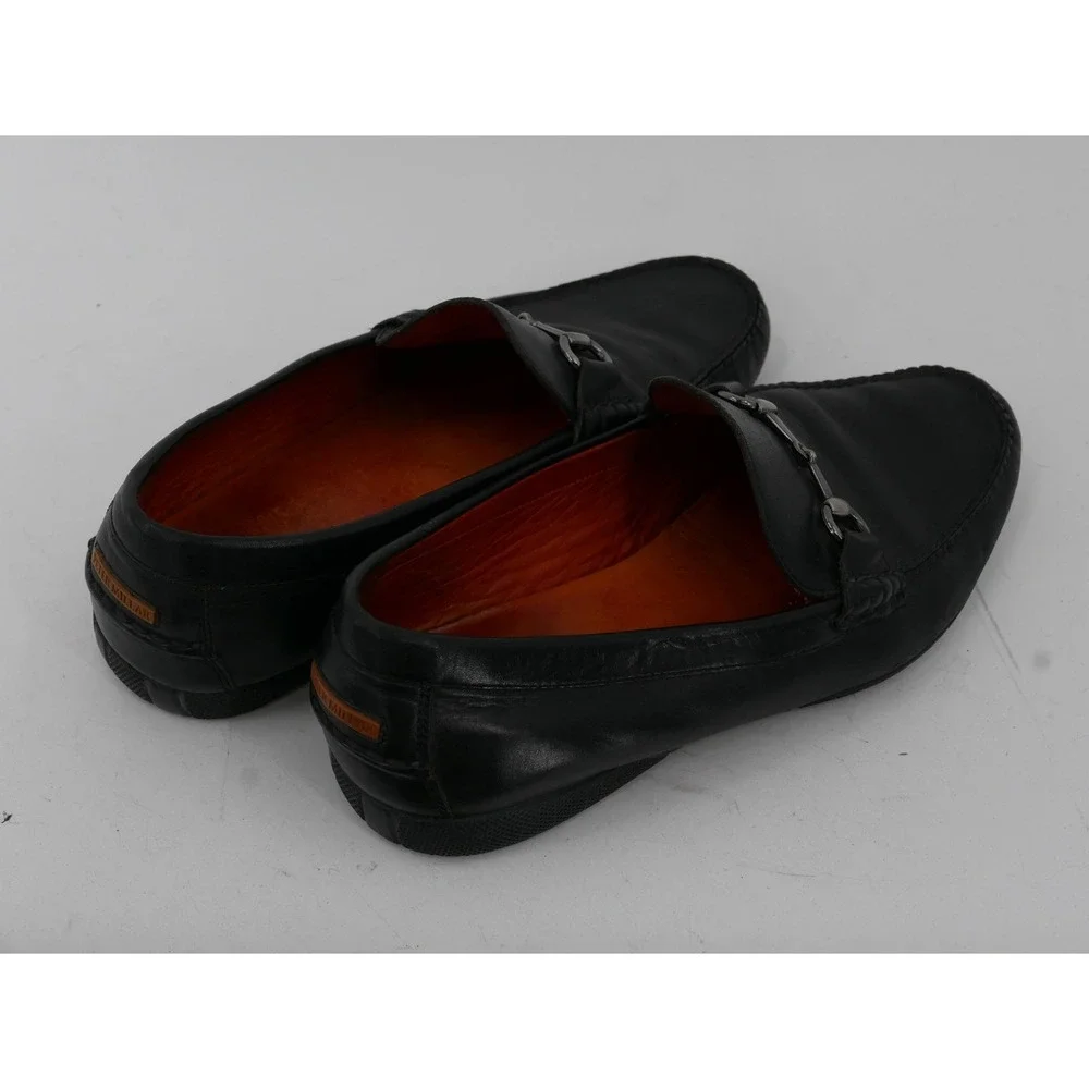 Peter Millar Loafers Black Leather Bit Slip On Casual Men's Size 10.5 MC0040